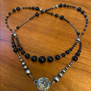 Bloodmilk Dark Moon Part II Onyx and Silver Ritual Beads